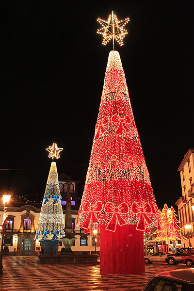 Las luces de Navidad en Funchal, Madeira